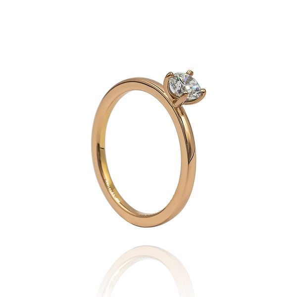 Edith Solitaire Engagement Ring